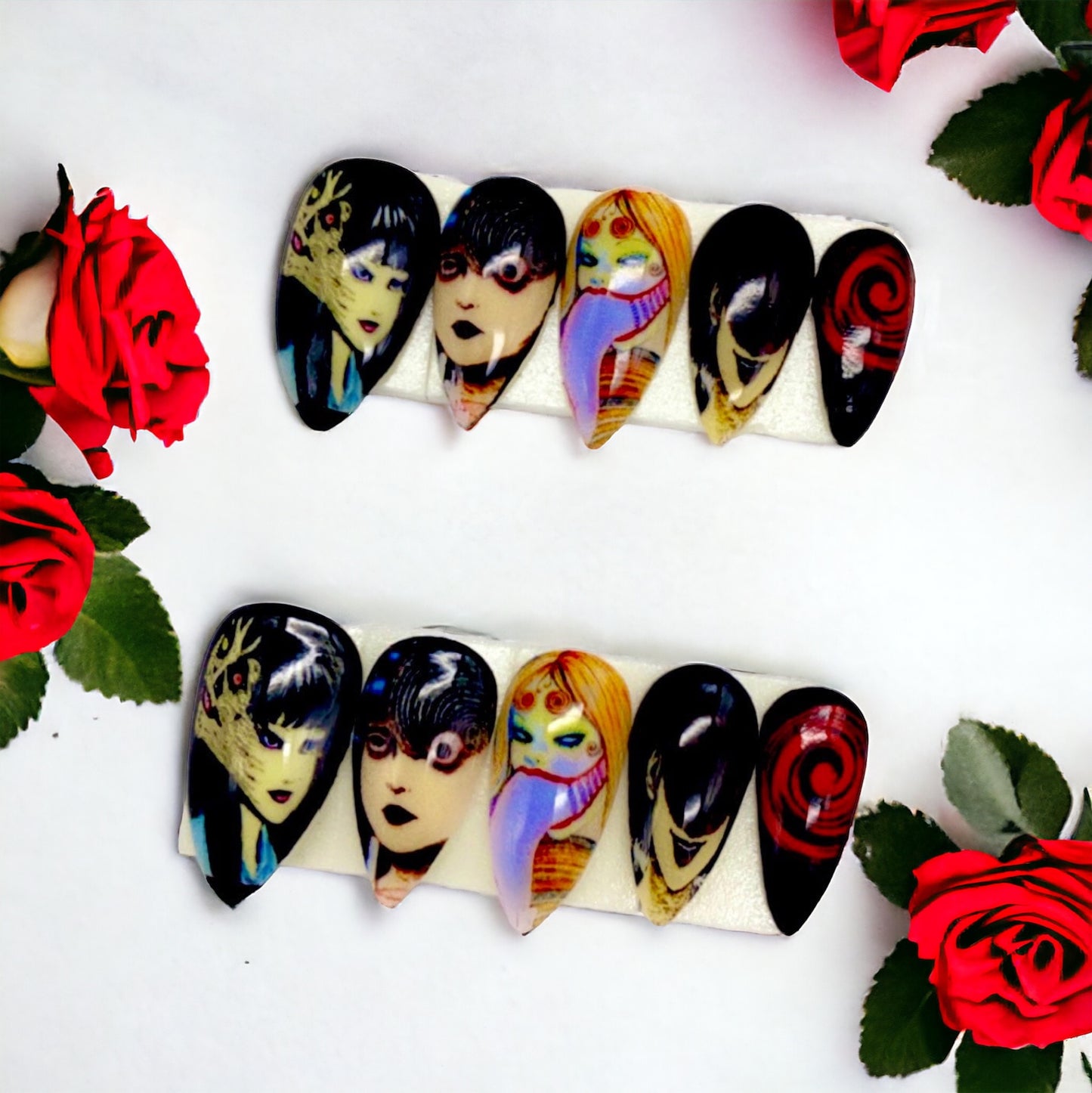 Junji Ito Color Handmade Press On Nails