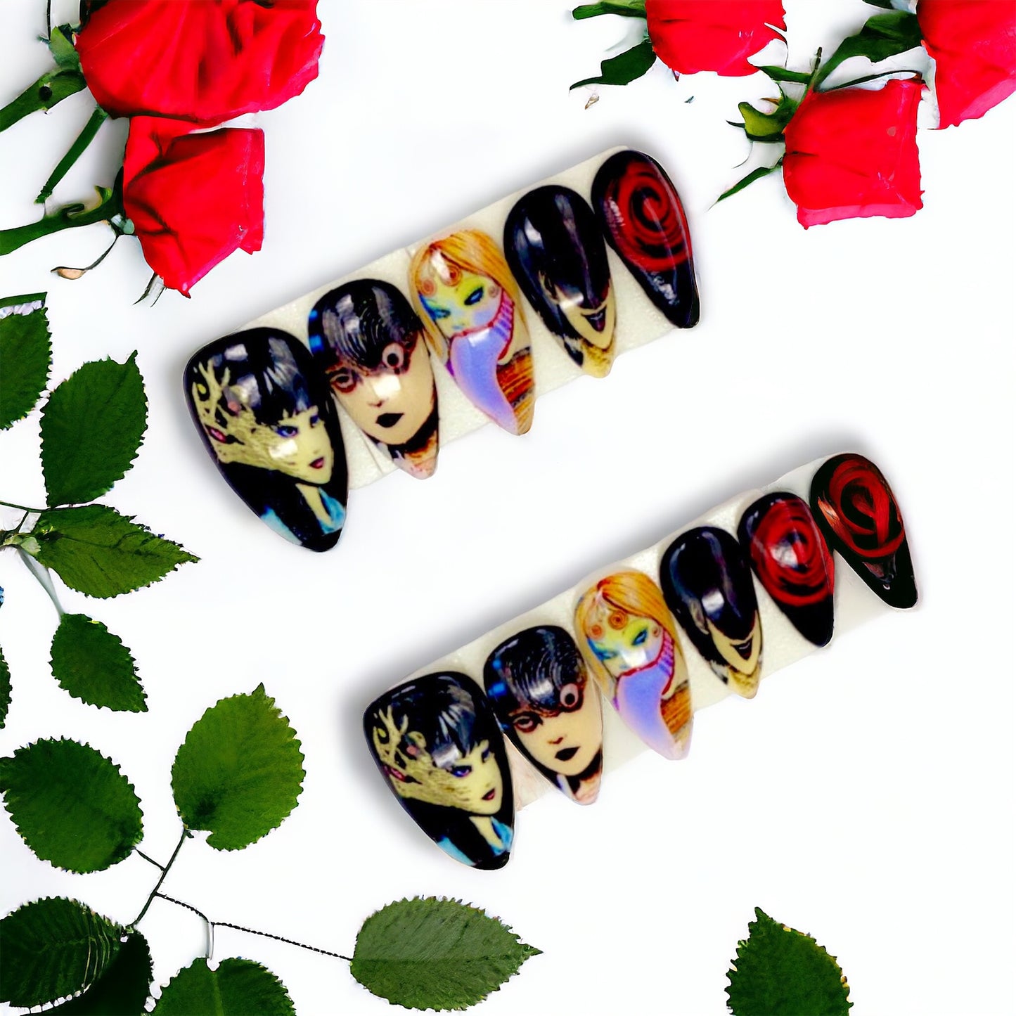 Junji Ito Color Handmade Press On Nails